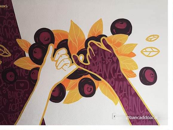 Mural Banca do Açaí