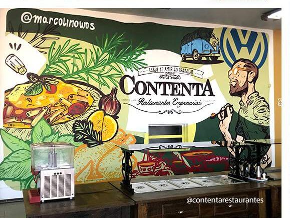 Mural Contenta Restaurantes